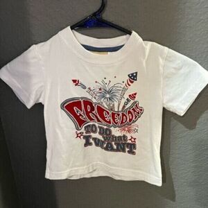 Baby Boys Freedom Graphic T-shirt White Size 18M